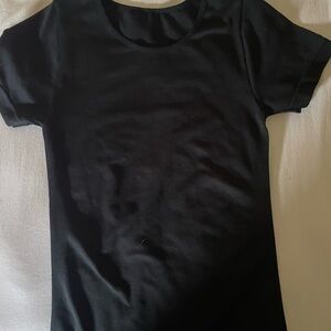 Black Short Sleeve Top